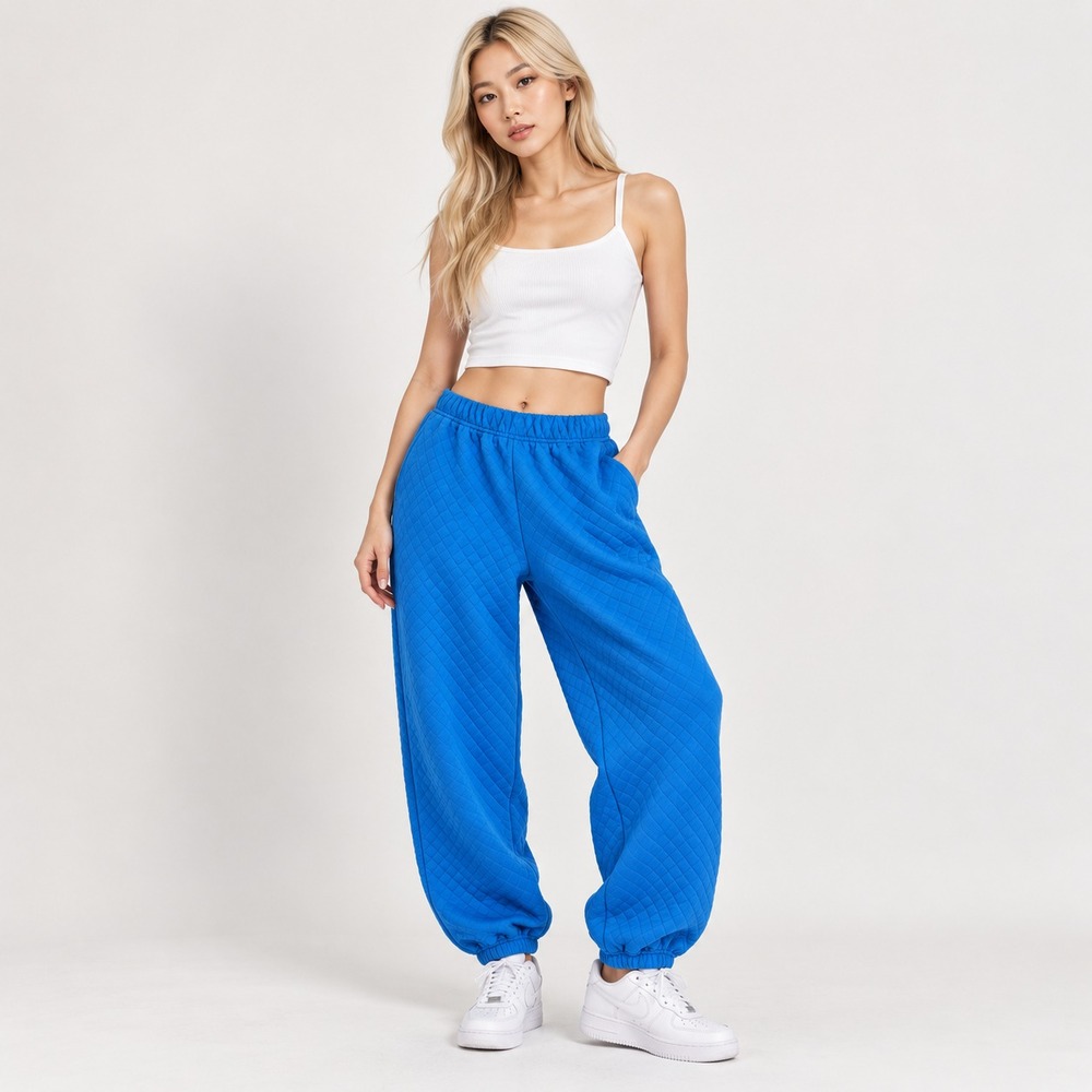 Princess Polly Women's Jogger Pants Bright Blue Polyester Size 0